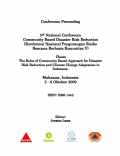 Prosiding: The Roles of Community Based Approach for Disaster Risk Reduction and Climate Change Adaption in Indonesia