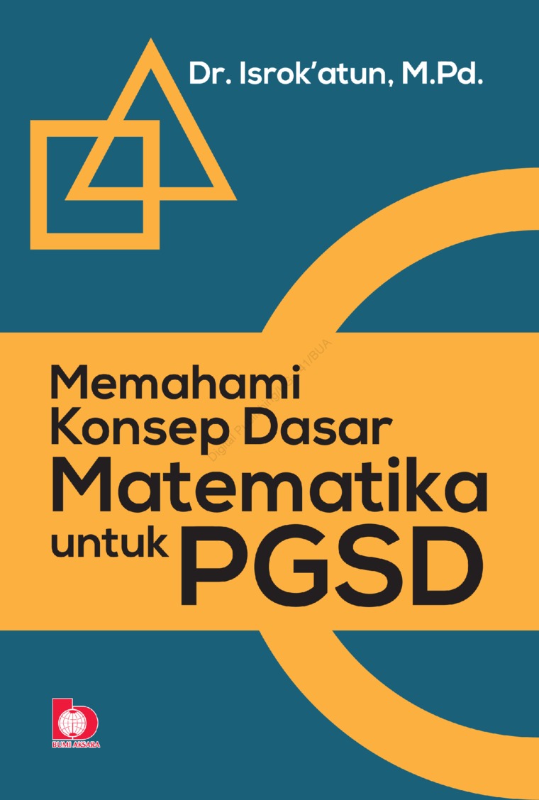 Sampul Memahami Konsep Dasar Matematika untuk PGSD
