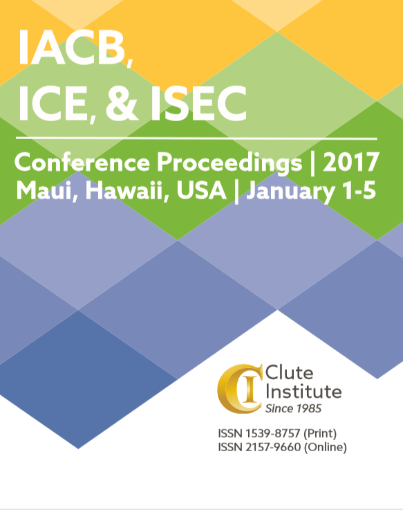 Sampul Prosiding: IACB, ICE, ISEC 2017 in Hawai