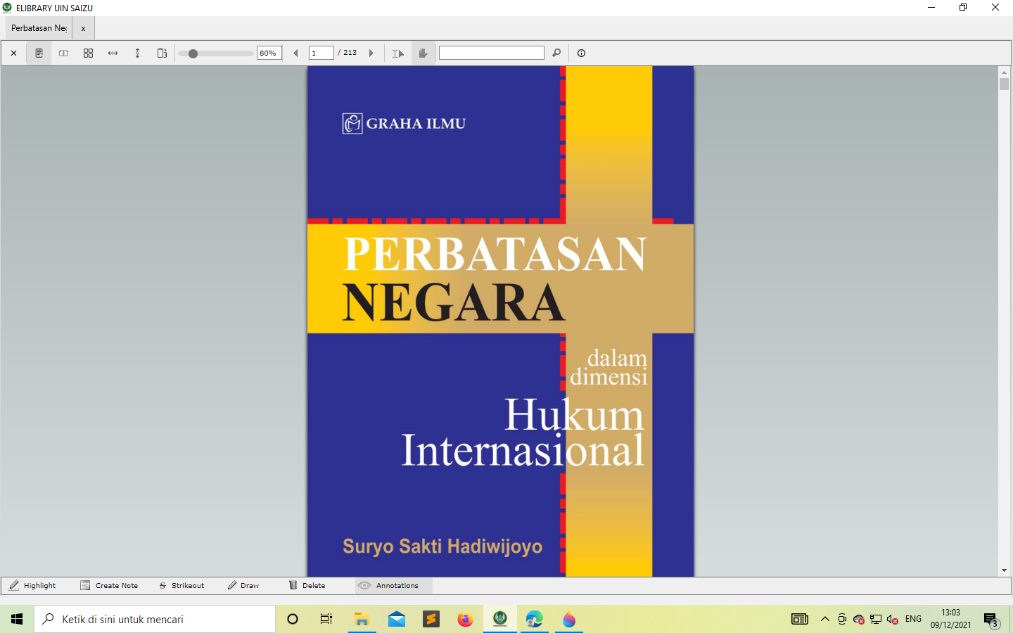 Sampul Perbatasan Negara Dalam Dimensi Hukum Internasional