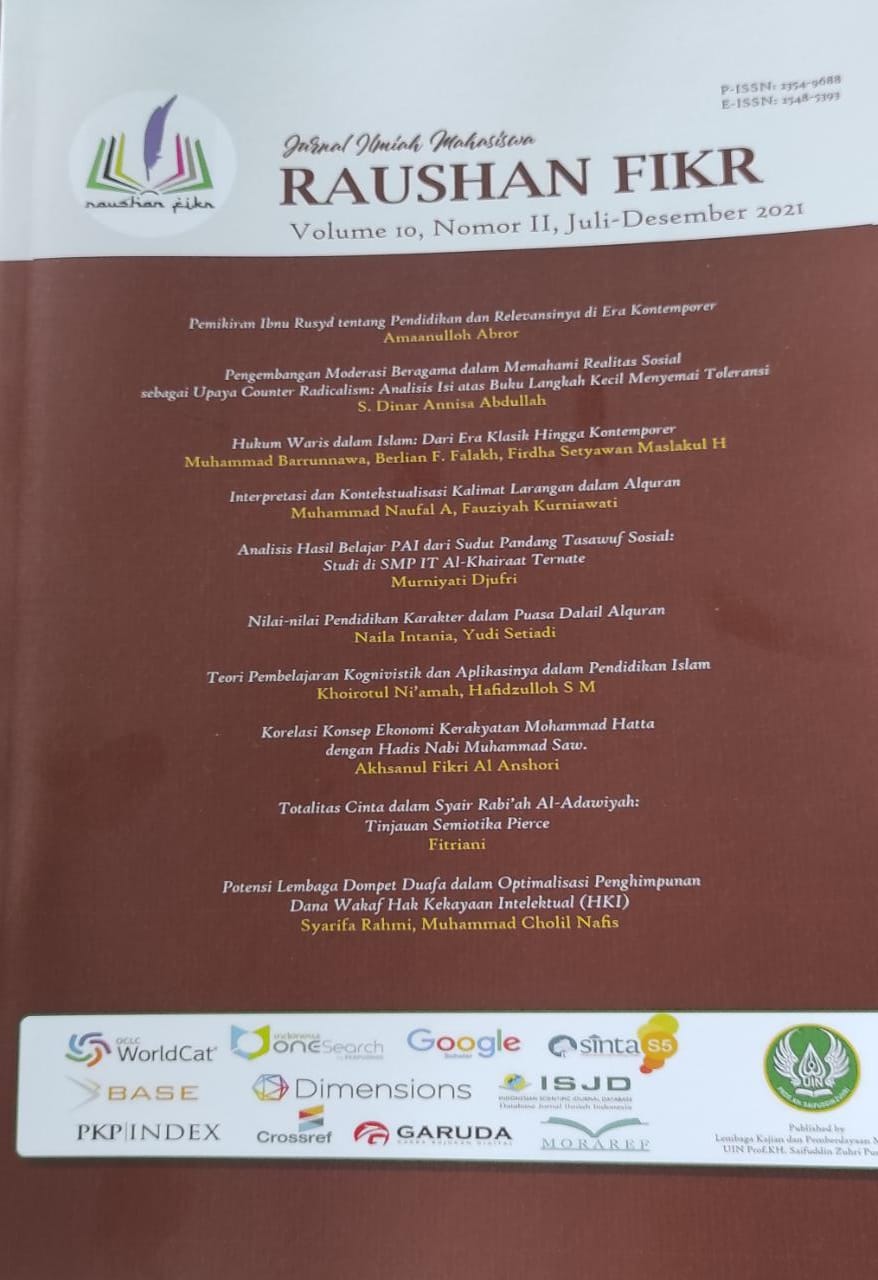 Sampul Teori pembelajaran kognivistik dan aplikasinya dalam pendidikan Islam