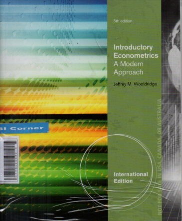 Sampul Introductory Econometrics 5Ed: A Modern Approach