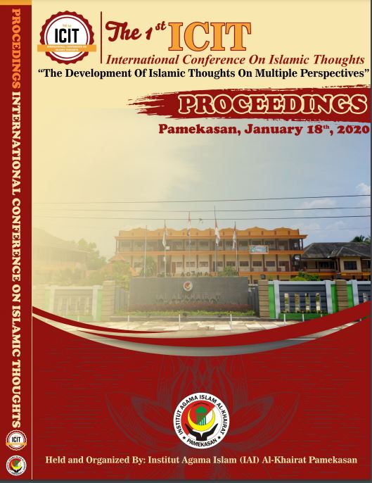 Sampul Prosiding : PROCEEDINGSThe 1st International Conference on Islamc Thought (ICIT) Theme “The development of Islamic Thought on MultiplePerspectives”